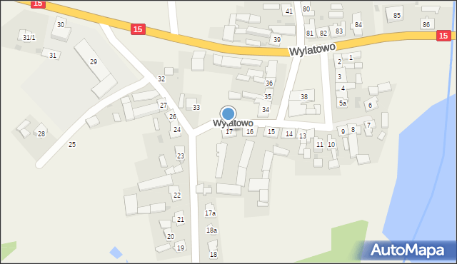 Wylatowo, Wylatowo, 17, mapa Wylatowo