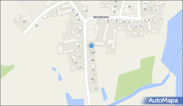 Wylatowo, Wylatowo, 17a, mapa Wylatowo