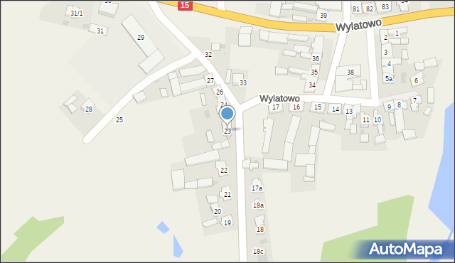 Wylatowo, Wylatowo, 23, mapa Wylatowo