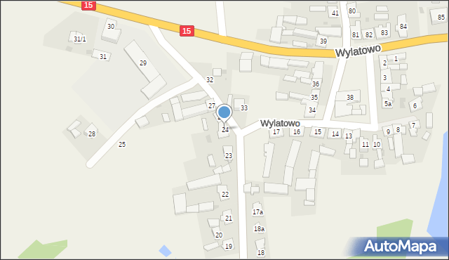 Wylatowo, Wylatowo, 24, mapa Wylatowo