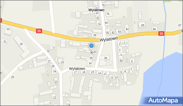 Wylatowo, Wylatowo, 36, mapa Wylatowo