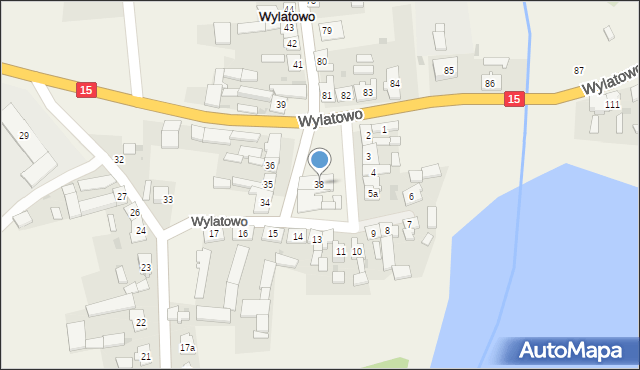 Wylatowo, Wylatowo, 38, mapa Wylatowo