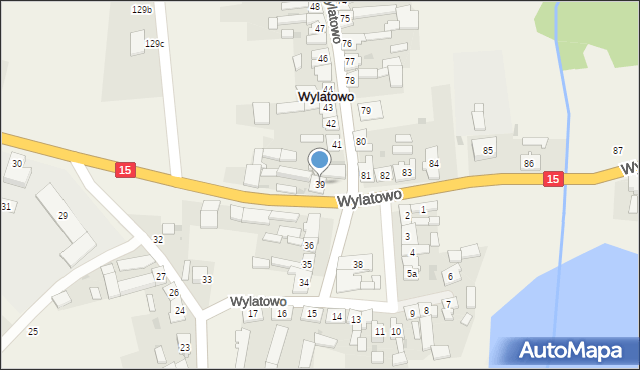 Wylatowo, Wylatowo, 39, mapa Wylatowo