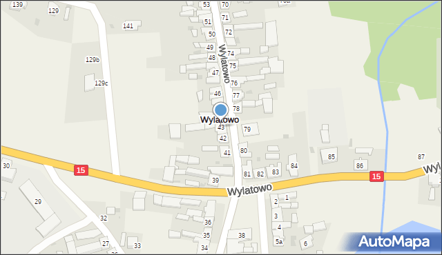 Wylatowo, Wylatowo, 43, mapa Wylatowo