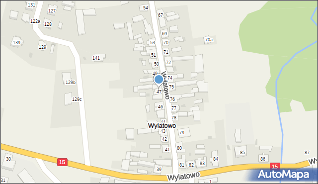 Wylatowo, Wylatowo, 47/2, mapa Wylatowo