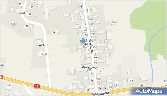 Wylatowo, Wylatowo, 47b, mapa Wylatowo