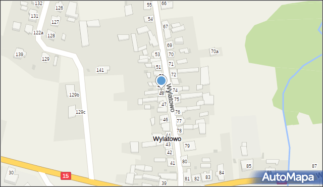 Wylatowo, Wylatowo, 48, mapa Wylatowo