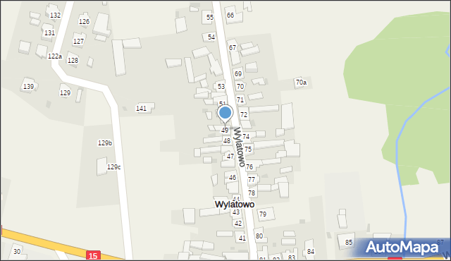 Wylatowo, Wylatowo, 49, mapa Wylatowo
