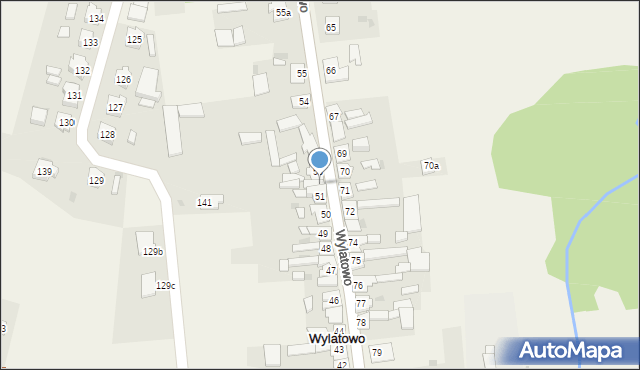 Wylatowo, Wylatowo, 52, mapa Wylatowo