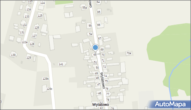 Wylatowo, Wylatowo, 53, mapa Wylatowo