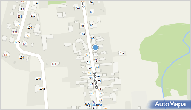 Wylatowo, Wylatowo, 70, mapa Wylatowo