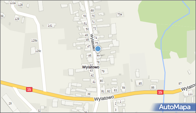 Wylatowo, Wylatowo, 77, mapa Wylatowo