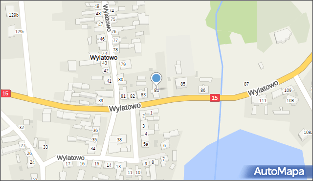 Wylatowo, Wylatowo, 84, mapa Wylatowo