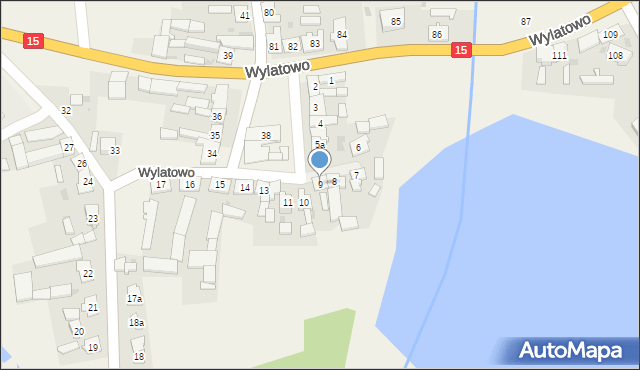 Wylatowo, Wylatowo, 9, mapa Wylatowo