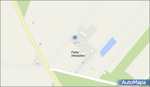 Wylazłów, Wylazłów, 23, mapa Wylazłów