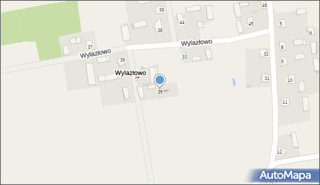 Wylazłowo, Wylazłowo, 35, mapa Wylazłowo