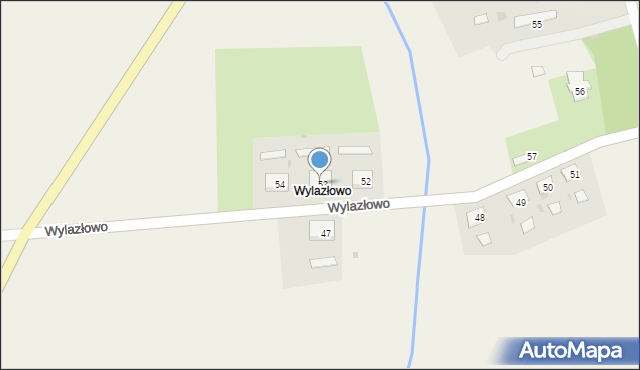 Wylazłowo, Wylazłowo, 53, mapa Wylazłowo