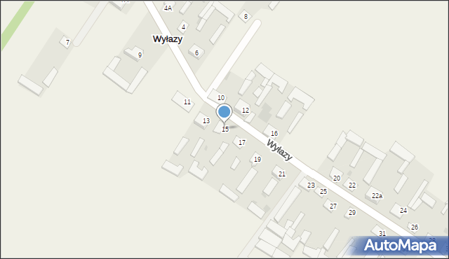 Wyłazy, Wyłazy, 15, mapa Wyłazy