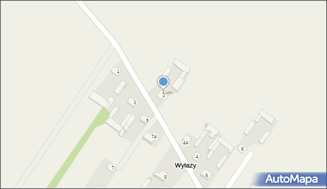 Wyłazy, Wyłazy, 2, mapa Wyłazy