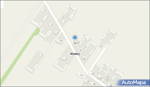 Wyłazy, Wyłazy, 4A, mapa Wyłazy