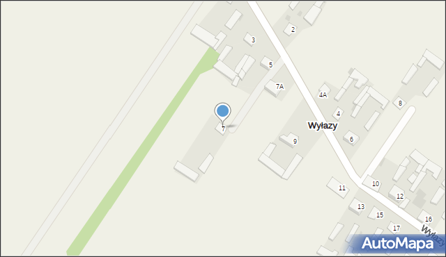 Wyłazy, Wyłazy, 7, mapa Wyłazy