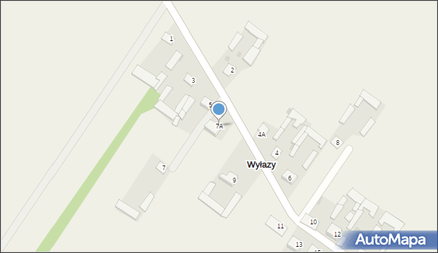 Wyłazy, Wyłazy, 7A, mapa Wyłazy