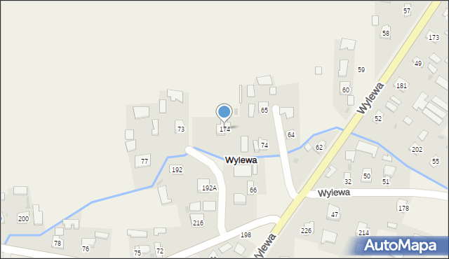 Wylewa, Wylewa, 174, mapa Wylewa