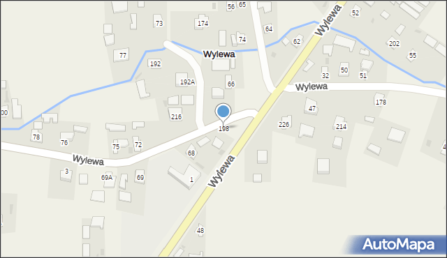 Wylewa, Wylewa, 198, mapa Wylewa