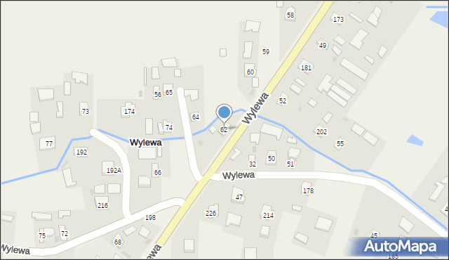 Wylewa, Wylewa, 62, mapa Wylewa