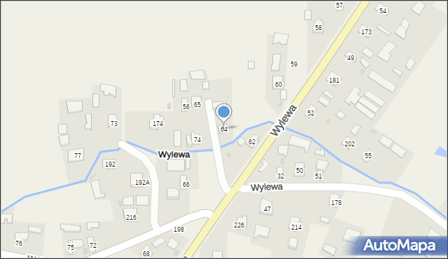 Wylewa, Wylewa, 64, mapa Wylewa