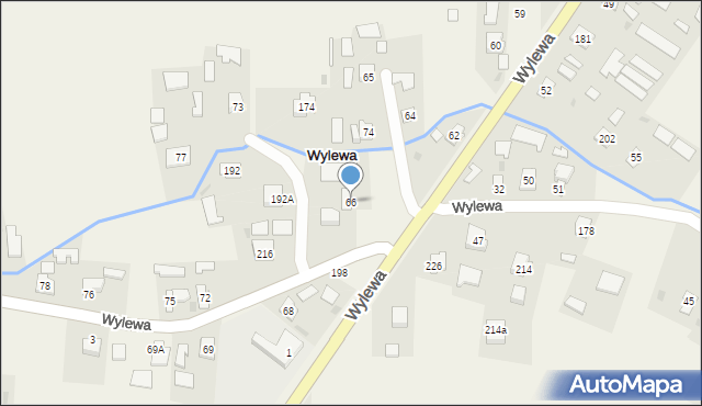 Wylewa, Wylewa, 66, mapa Wylewa