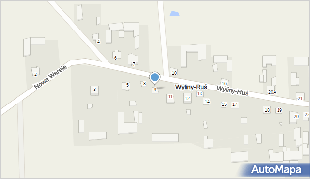 Wyliny-Ruś, Wyliny-Ruś, 9, mapa Wyliny-Ruś