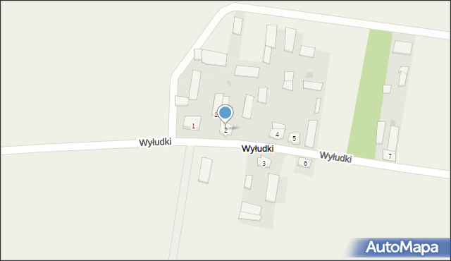 Wyłudki, Wyłudki, 2, mapa Wyłudki