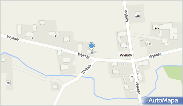 Wyłudy, Wyłudy, 8, mapa Wyłudy