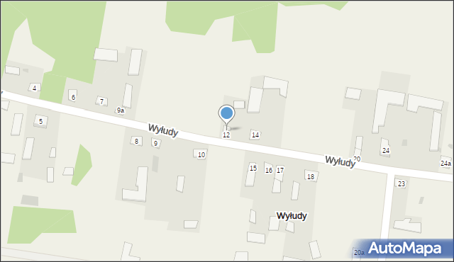 Wyłudy, Wyłudy, 13, mapa Wyłudy