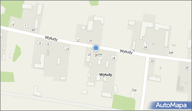 Wyłudy, Wyłudy, 16, mapa Wyłudy