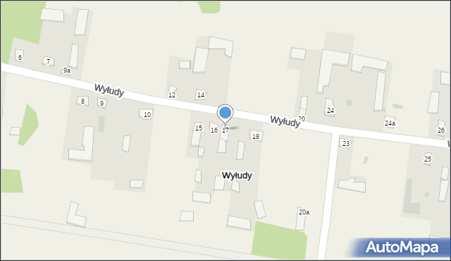 Wyłudy, Wyłudy, 17, mapa Wyłudy