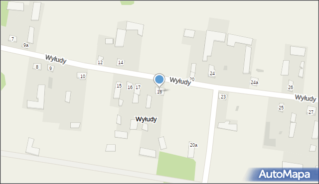 Wyłudy, Wyłudy, 18, mapa Wyłudy