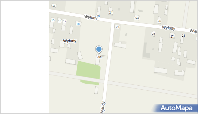 Wyłudy, Wyłudy, 20a, mapa Wyłudy