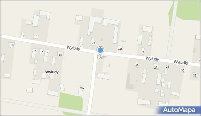 Wyłudy, Wyłudy, 23, mapa Wyłudy