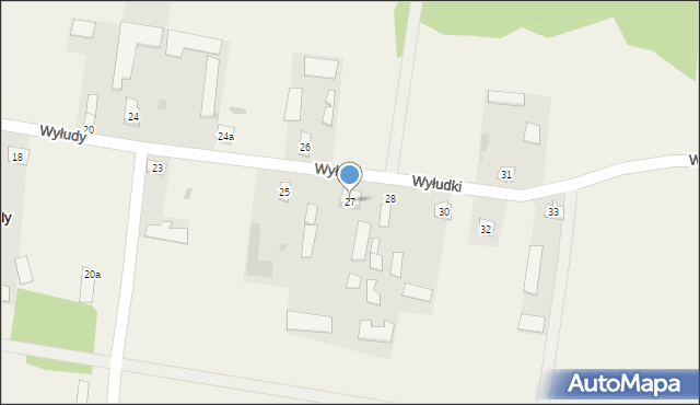 Wyłudy, Wyłudy, 27, mapa Wyłudy