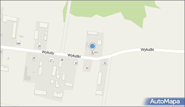 Wyłudy, Wyłudy, 31, mapa Wyłudy