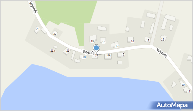 Wymój, Wymój, 18, mapa Wymój