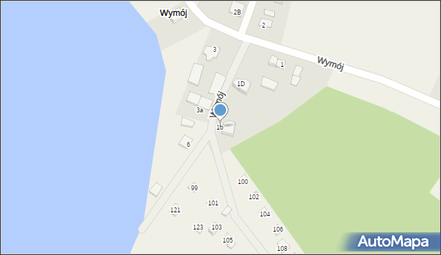 Wymój, Wymój, 1b, mapa Wymój