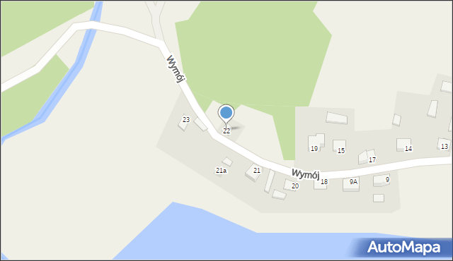 Wymój, Wymój, 22, mapa Wymój