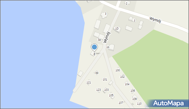 Wymój, Wymój, 6, mapa Wymój