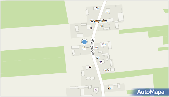 Wymysłów, Wymysłów, 41, mapa Wymysłów