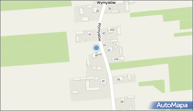 Wymysłów, Wymysłów, 44, mapa Wymysłów