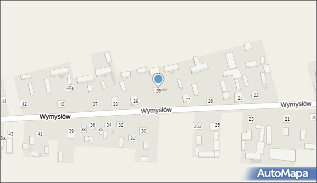 Wymysłów, Wymysłów, 28, mapa Wymysłów