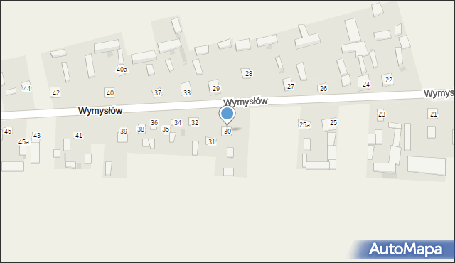 Wymysłów, Wymysłów, 30, mapa Wymysłów